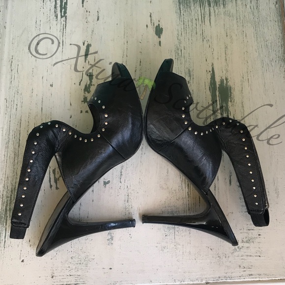 Carlos Santana ROCKSTAR Black Slingback Heels - Picture 6 of 8